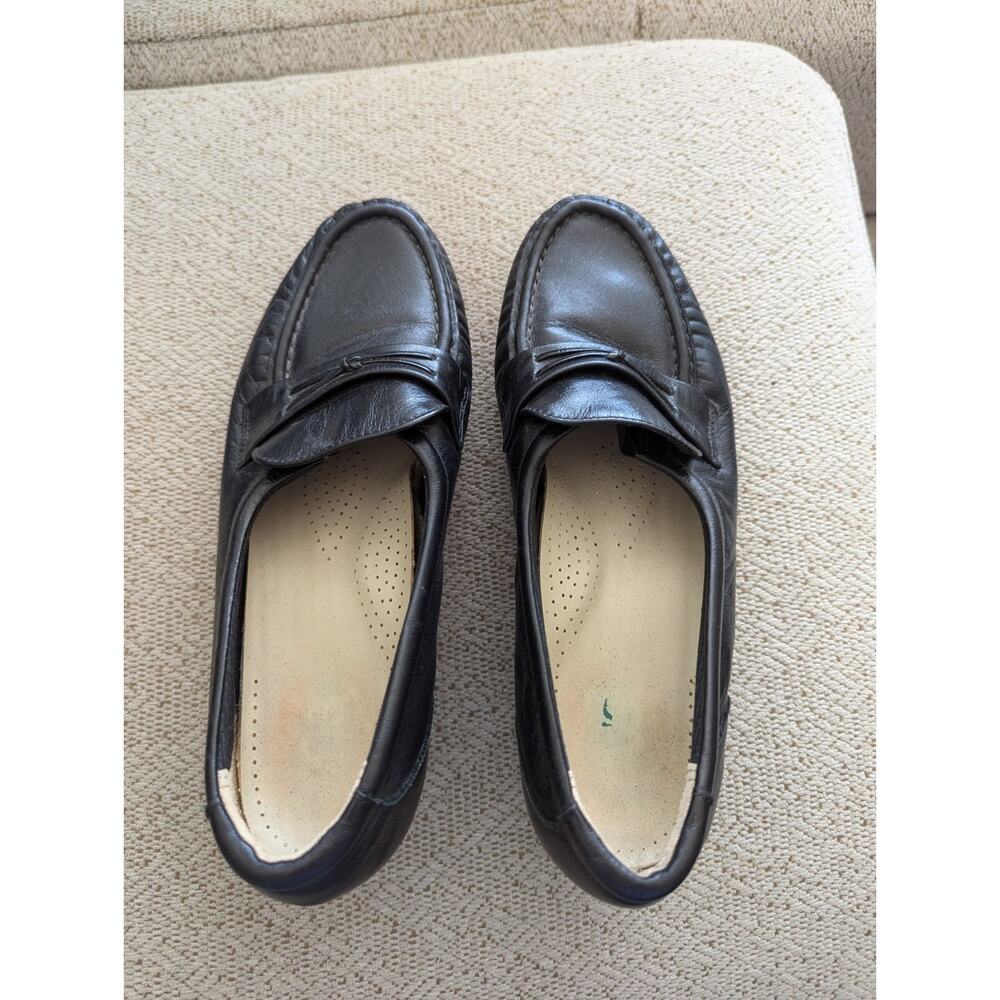 SAS Tri Pad Comfort Food Bed slip on size 5.5 Black EUC Leather Made in USA